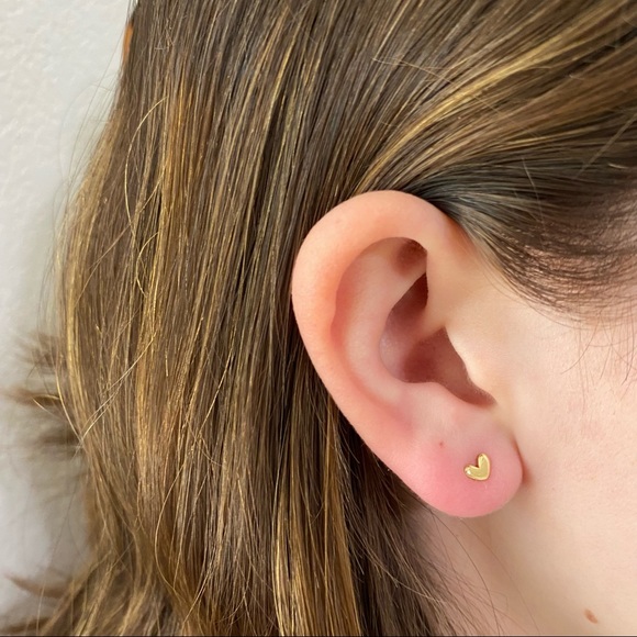 Mini 14K Gold Plated Studs Minimalist - Picture 3 of 12